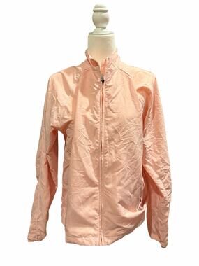 Adidas Pink Windbreaker Jacket Track Athletic Zip Up Running Sport M